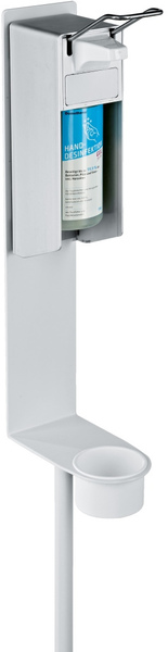 K&M 80320 Disinfectant stand for Euro dispenser (pure white)
