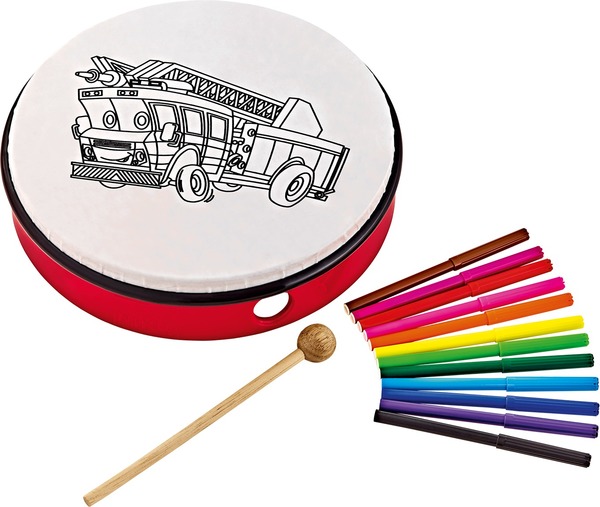 Nino Customizable ABS Hand Drums 10' (fire truck)