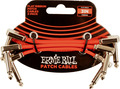 Ernie Ball 6401 3-Pack Patch Cable - Red (7.5cm) Cabo de Instrumento Jack-Jack 0 a <0.6m