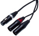 Y-Adapterkabel XLR 5-Pol-XLR 3-Pol