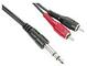 RCA to 6,3mm Stereo Jack Y-Cables