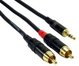 RCA to 3,5mm Mini Jack Y-Cables
