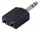 Adaptador Jack 6,3mm Fêmea-6,3mm Macho