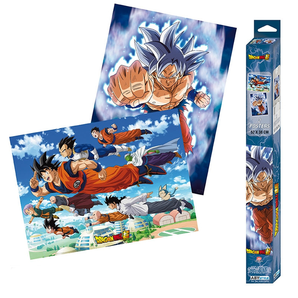 ABYstyle Dragon Ball Z Goku and Friends 2 Chibi Poster Set (52 x 38 cm)