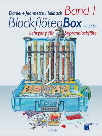 Blockflötenbox Band 1 Hellbach Daniel & Jeanne / Lehrgang für Sopranblockflöte (incl. 2 CD's)