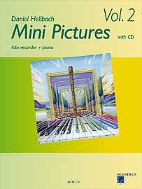 Mini Pictures Vol 2 / Musiknoten mit CD (ABlfl/Pno)