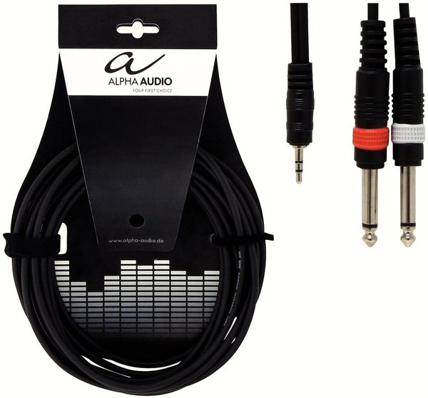 Alpha Audio 3,5 KLINKE ST / 2X 6,3 KLINKE 3m 3m