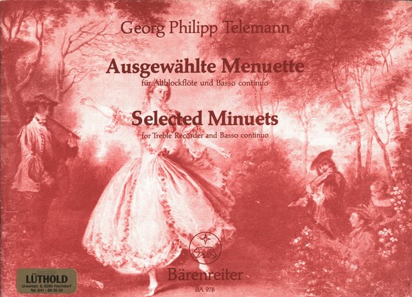 Bärenreiter Ausgewählte Menuette Selected Minuets