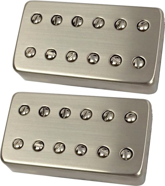 Juggernaut Humbucker 7 String Calibrated Covered Set (nickel screws - brushed nickel finish)