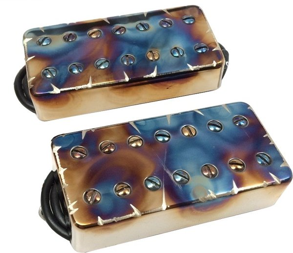 Juggernaut Humbucker 7 String Calibrated Covered Set (nickel screws - chrome battleworn finish)