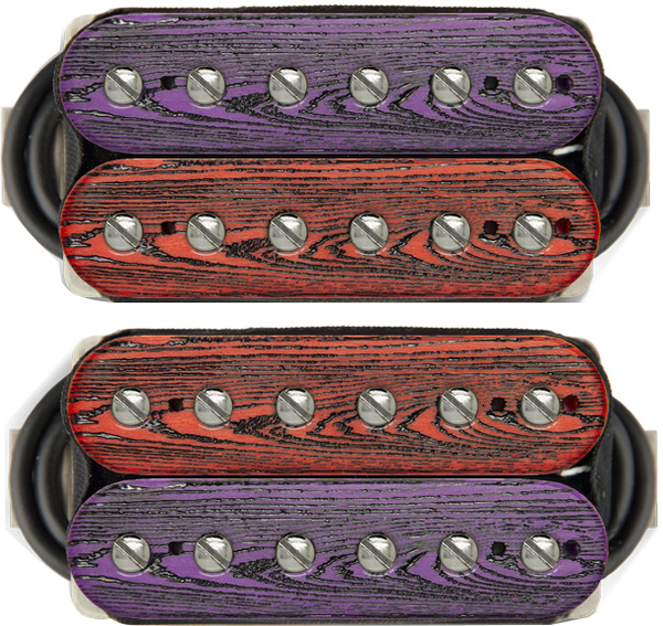 Silo Set Neck and Bridge (purple/red woodetch)