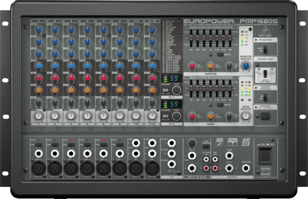 新品未使用 BEHRINGER EUROPOWER PMP1680S Behringer Europower PMP1680S 10-channel 1600W Powered Audio Mixer