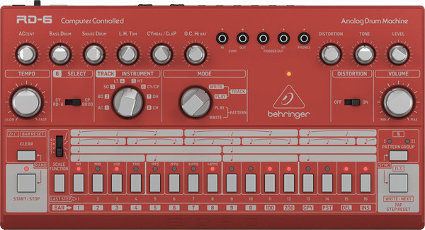 Behringer RD-6-RD Analog Drum Machine