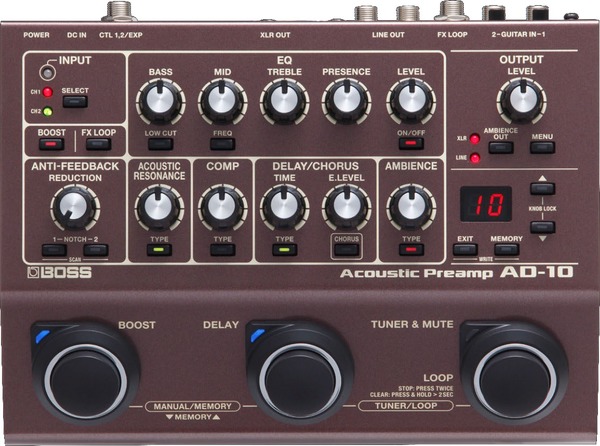 Boss AD-10 Acoustic Preamp | MusiX