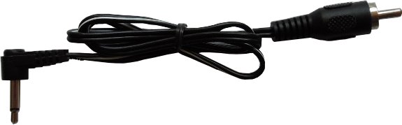Flex Cable Type 5 - 3,5mm Jack-Plug (tip positive / L-shape / 50cm / black)