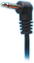 Flex Cable Type 5 - 3,5mm Jack-Plug (tip positive / L-shape / 50cm / black)