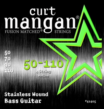 Bass Guitar Stainless Wound 4 String Medium (50-110)