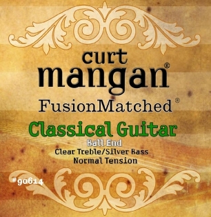 Curt Mangan Classical Guitar Ball End Clear Treble/Silver Bass (normal tension)