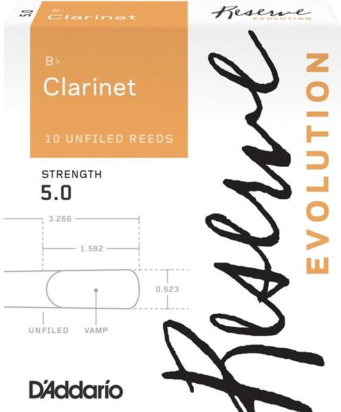 Bb Clarinet Reserve Evolution (box of 10 - strength 5.0)