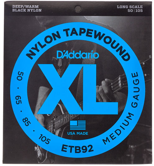 D'Addario ETB92 Nylon Tapewound, Long Scale