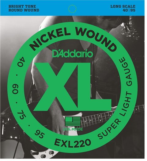 D'Addario EXL220 Super Soft Gauge, Long Scale (040-095)