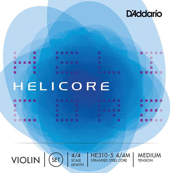 D'Addario HE310-5 4/4M Violin String Set (medium tension)