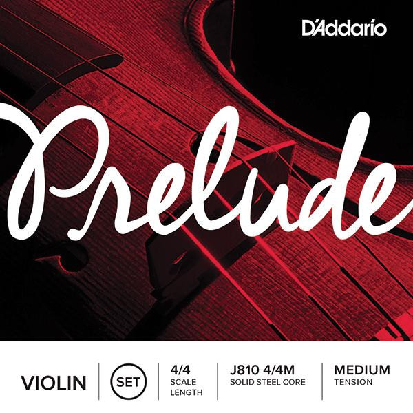 D'Addario J810 4/4M Prelude Violin String Set (medium tension)