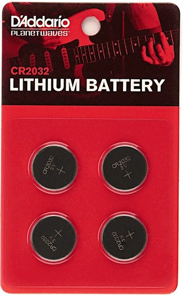 D'Addario Lithium CR2032 Battery (4 pack)