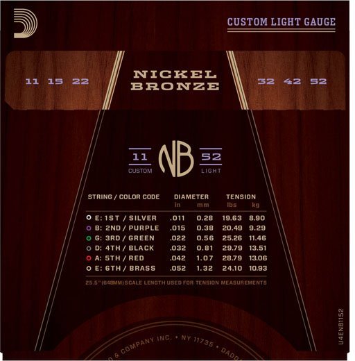 D'Addario NB1152 (custom light)