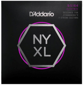 D'Addario NYXL09564SB 7-String / Nickel Wound (095-.064 Custom Light)