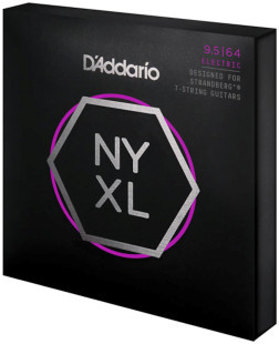 D'Addario NYXL09564SB 7-String / Nickel Wound (095-.064 Custom Light)
