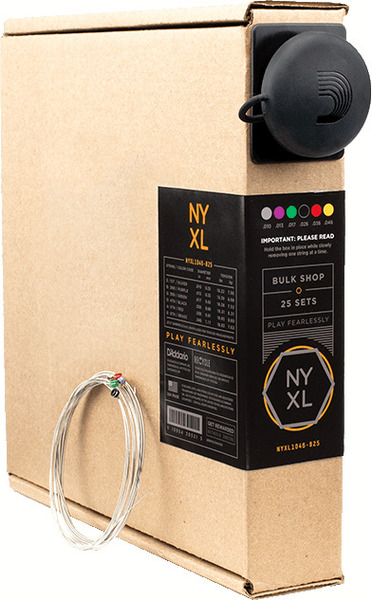 NYXL1046 New York XL Pack of 25 Sets / Nickel Round Wound (.010-.046 - regular light)