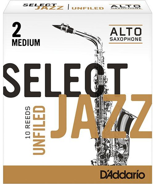 Select Jazz Unfiled Alto-Sax #2 Medium / Unfiled (strength 2 medium / 1 reed)