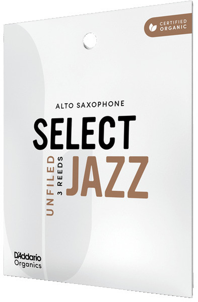 Unfiled Organic Select Jazz for Alto Sax (strength 2S / 3 pack)