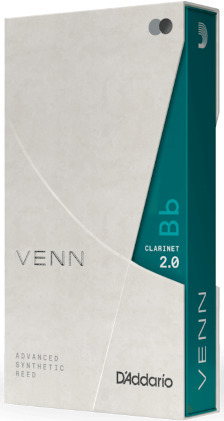 D'Addario VENN Bb Clarinet 2 / Advanced Synthetic Reed (single reed / strength 2)