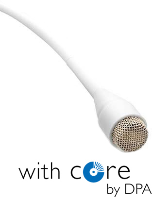 DPA d:screet CORE 4060 Omni Mic, Norm SPL, TA4F Mini-XLR (white)