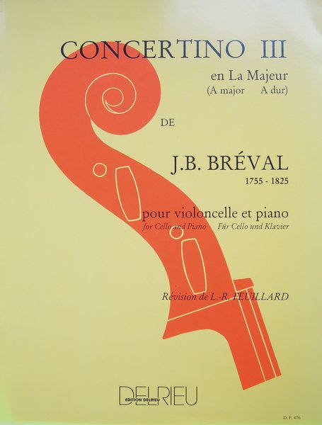 Delrieu Concertino No 3 Breval Jean Baptiste