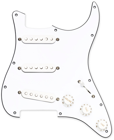 Injector Strat Replacement Pickguard / Paul Gilbert Injector (white)