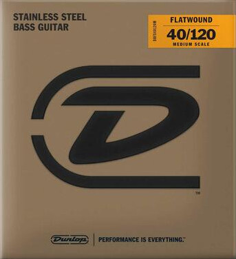 DBFS040120M Bass 5-String Set / Flatwound Stainless Steel (medium light/.040-.120/medium scale)
