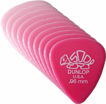 Dunlop Delrin 500 Standard Dark Pink - 0.96 (12 picks)