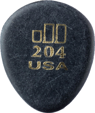 Dunlop Jazztone 204 - Tear Drop - Round Tip (36 picks)