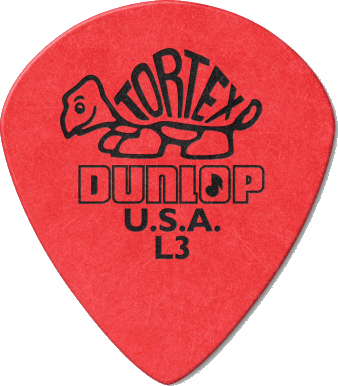 Dunlop Tortex Jazz III Red - Light - Sharp Tip