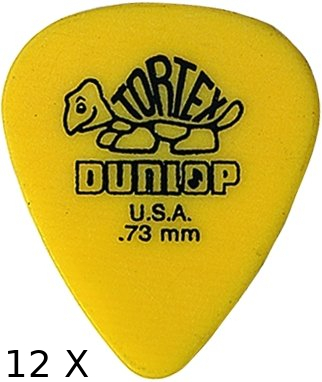 Tortex Standard Yellow - 0.73 (12 picks)