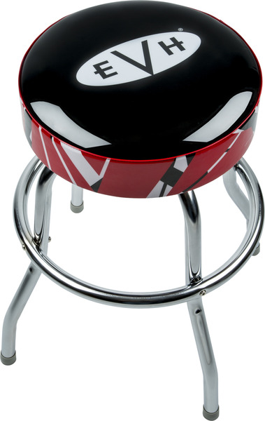 Logo Barstool with Striped Trim 24"