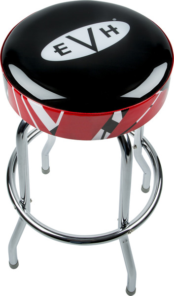 Logo Barstool with Striped Trim 30"