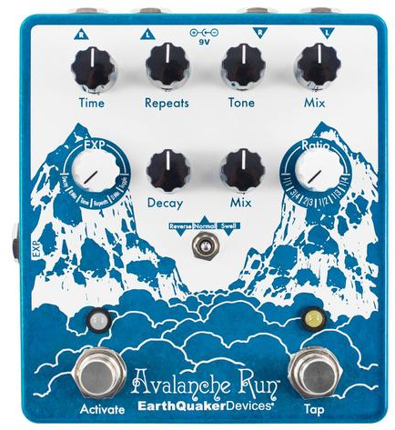 EarthQuaker Devices Avalanche Run V2 / Stereo Delay & Reverb with Tap Tempo