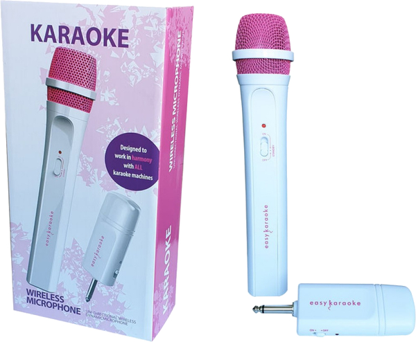 Easy Karaoke EKS717 Wireless Microphone (pink)