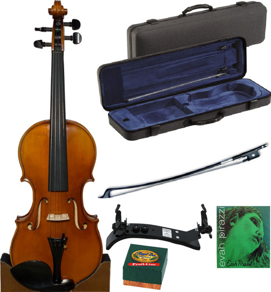 Strad Set / Two Piece Back (incl. case, bow, strings, shoulder-rest, rosin)