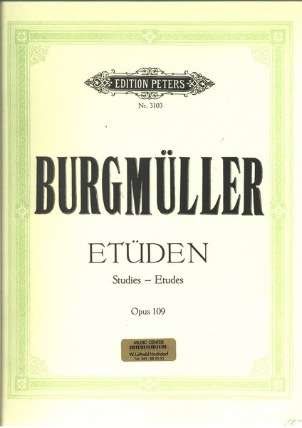Edition Peters Etüden Burgmüller (Opus 109)