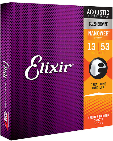 Elixir NanoWeb Ac.Guitar 80/20 Bronze Coating HD Taylor (light / .013-.053)